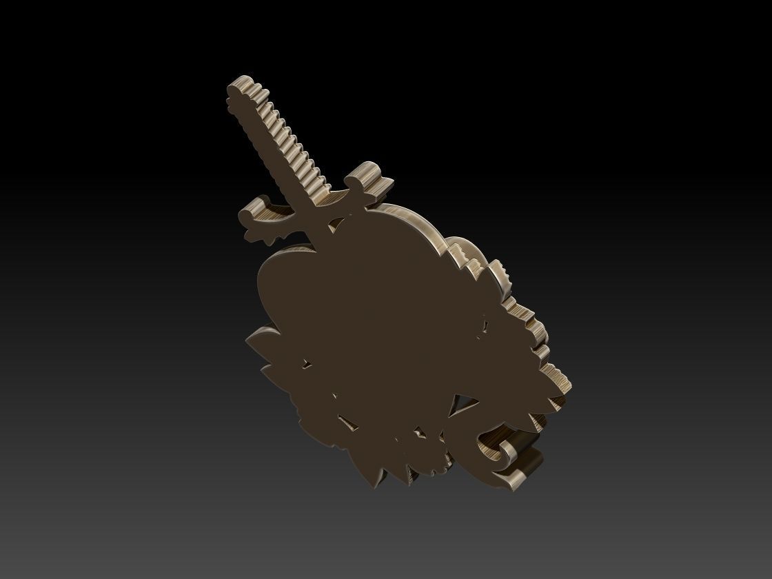 Sword Heart 3D print model_5