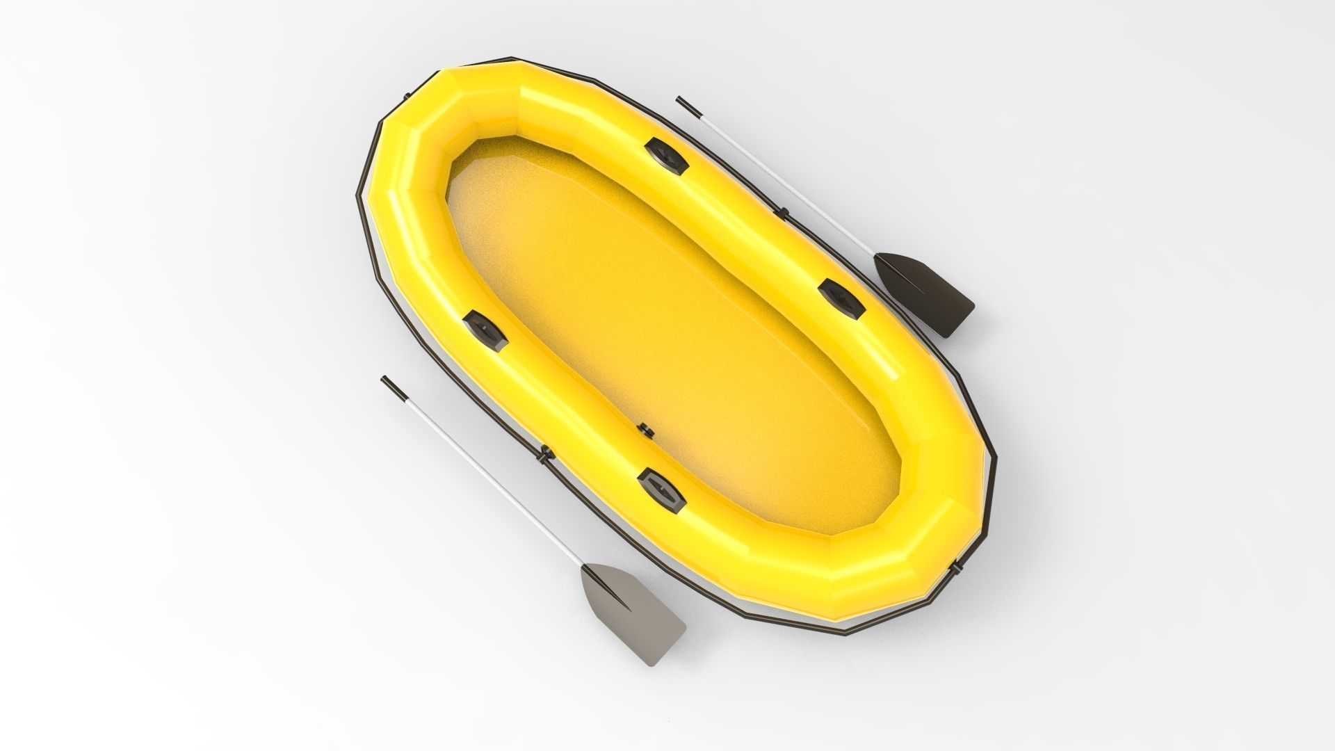 rubber boat 3D print model_2
