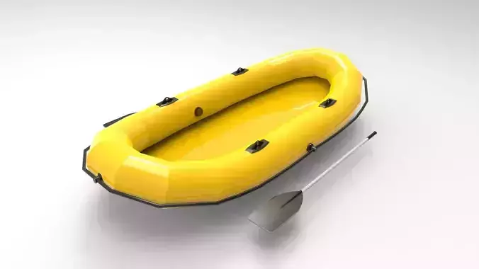 rubber boat 3D print model rubber boat 3D print model