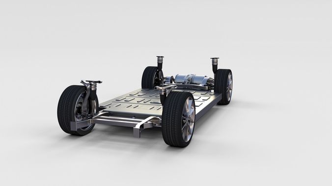 Tesla Model S Chassis rev 3D model