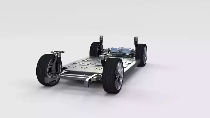 Tesla Model S Chassis rev 3D model