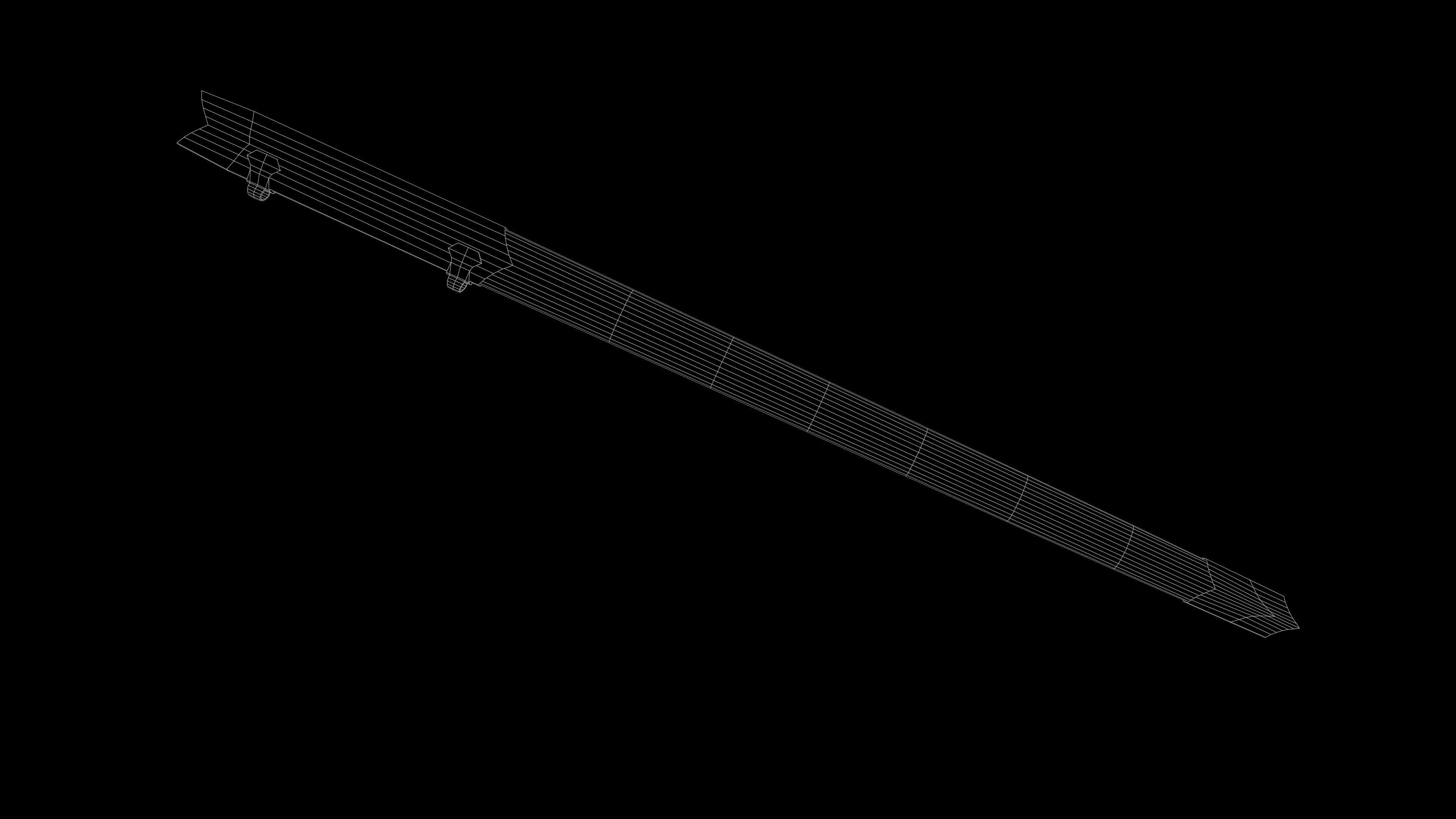 Medieval Sword Melee Weapon Low-poly 3D model_8
