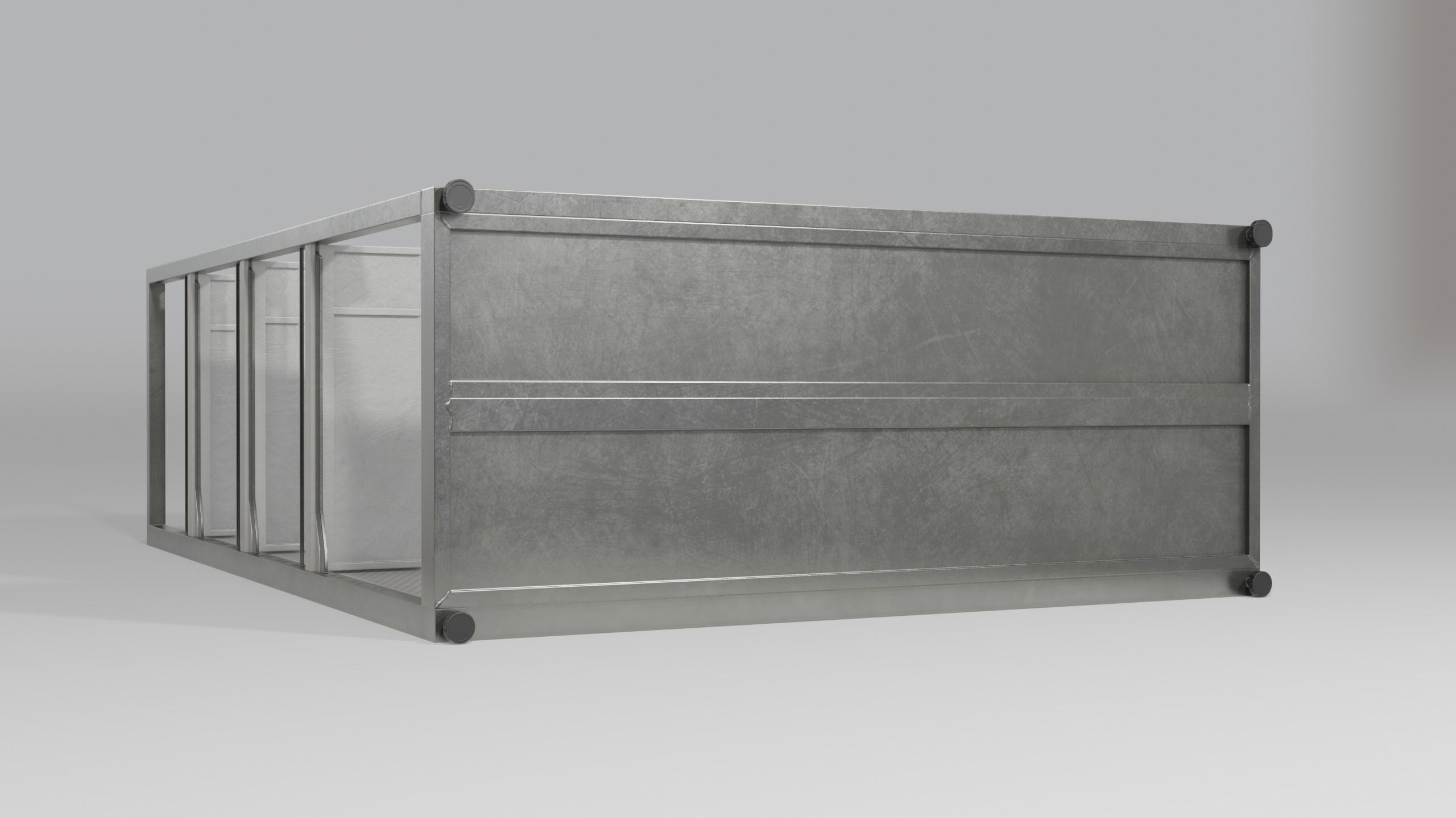 Clean Store Shelf Pack 2 Low-poly 3D model_5