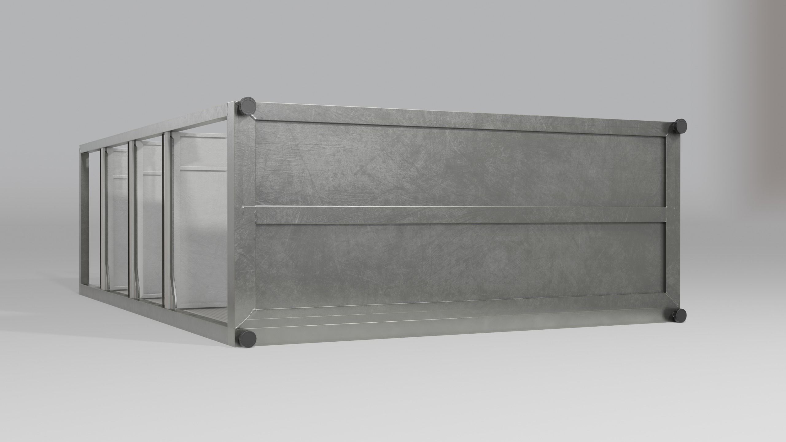 Clean Store Shelf Pack 2 Low-poly 3D model_6