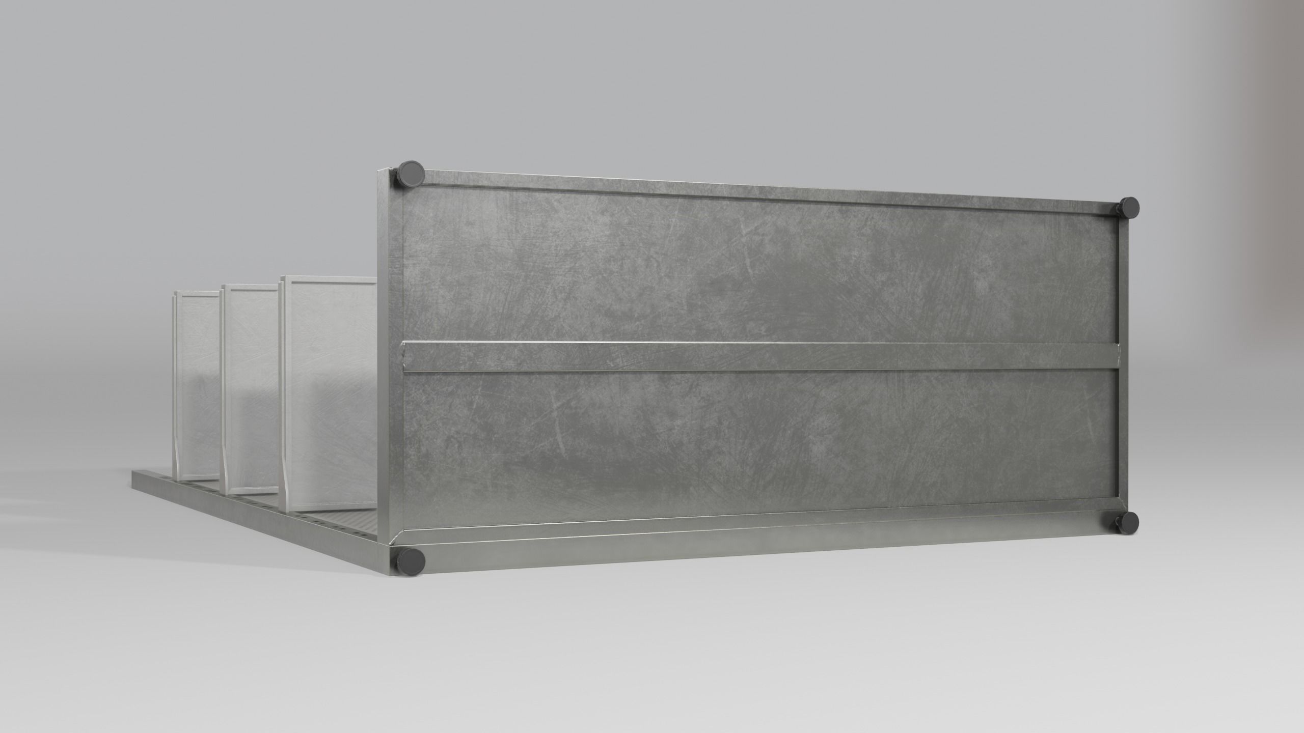 Clean Store Shelf Pack 2 Low-poly 3D model_4