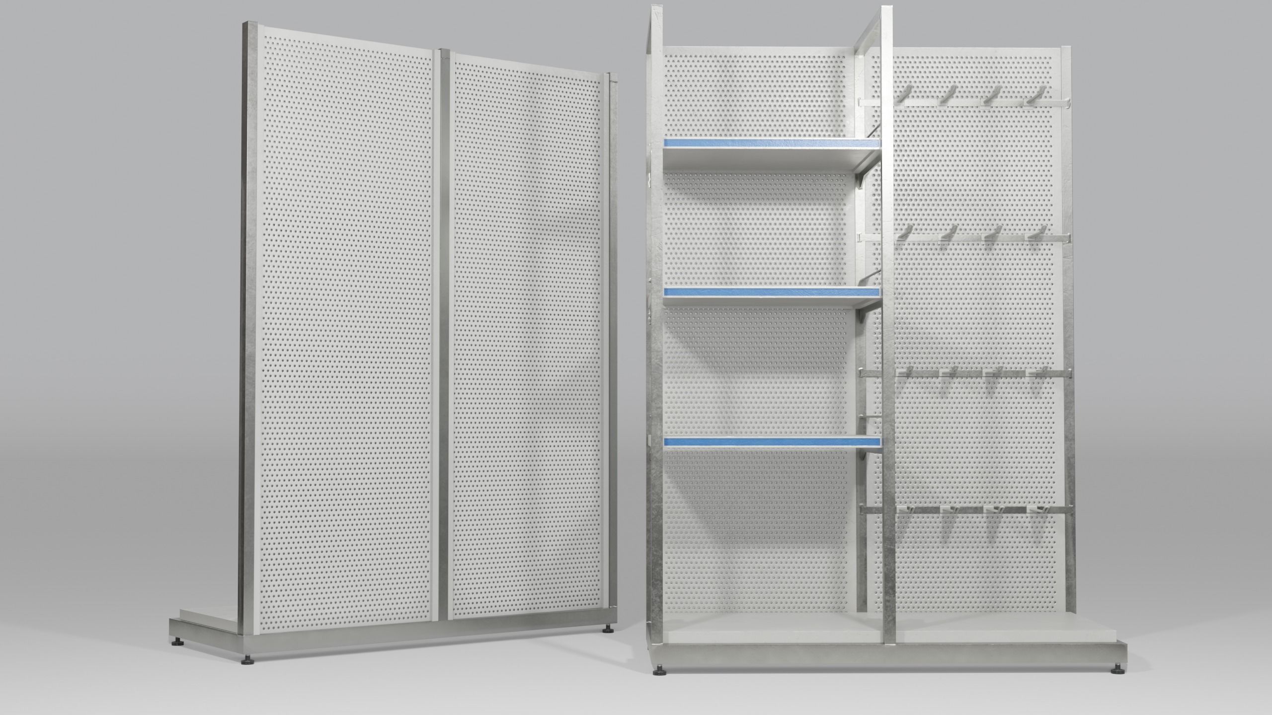 Clean Store Shelf Pack 2 Low-poly 3D model_3