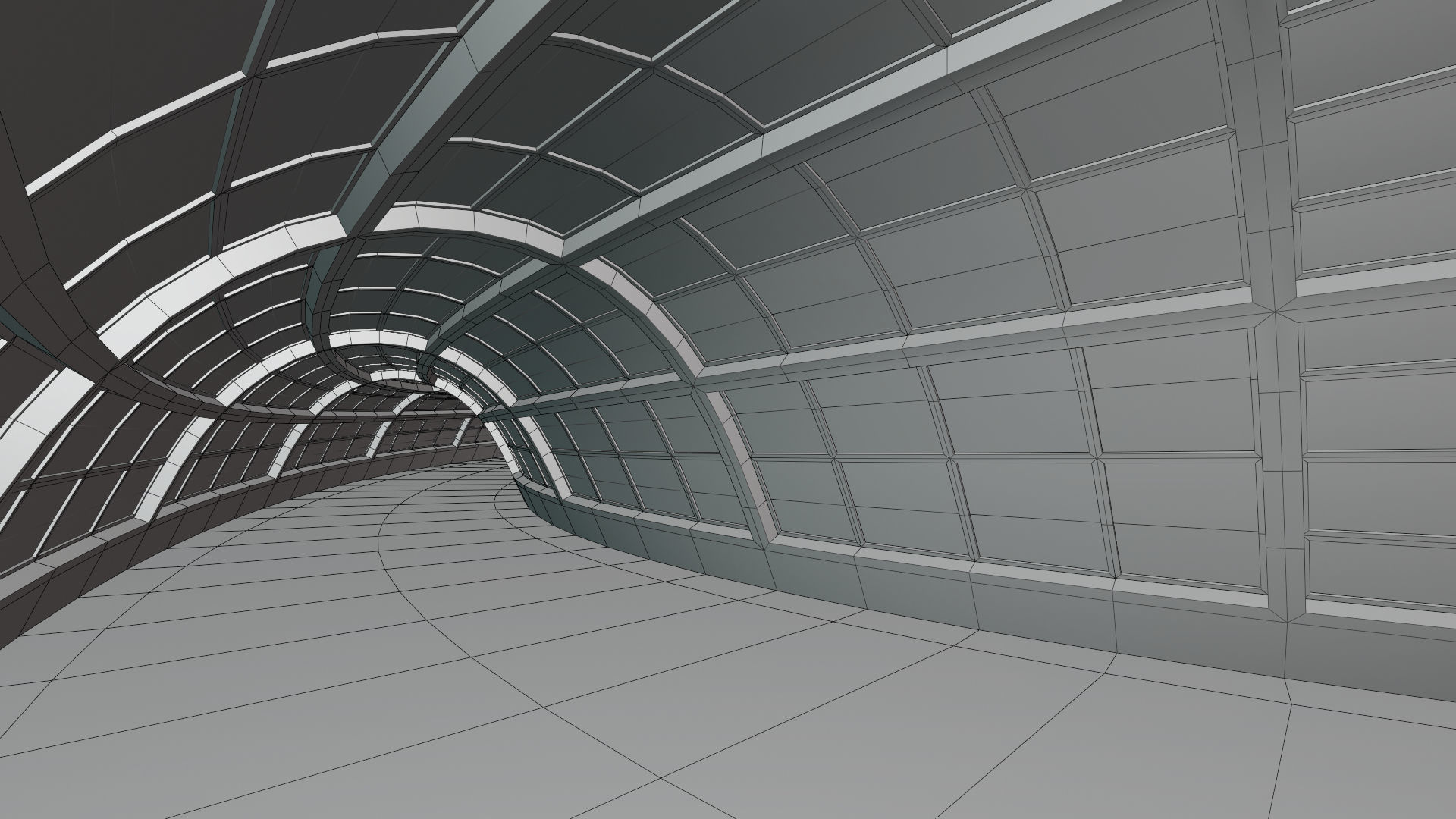 Dome glass buildings 3D Model Collection_13