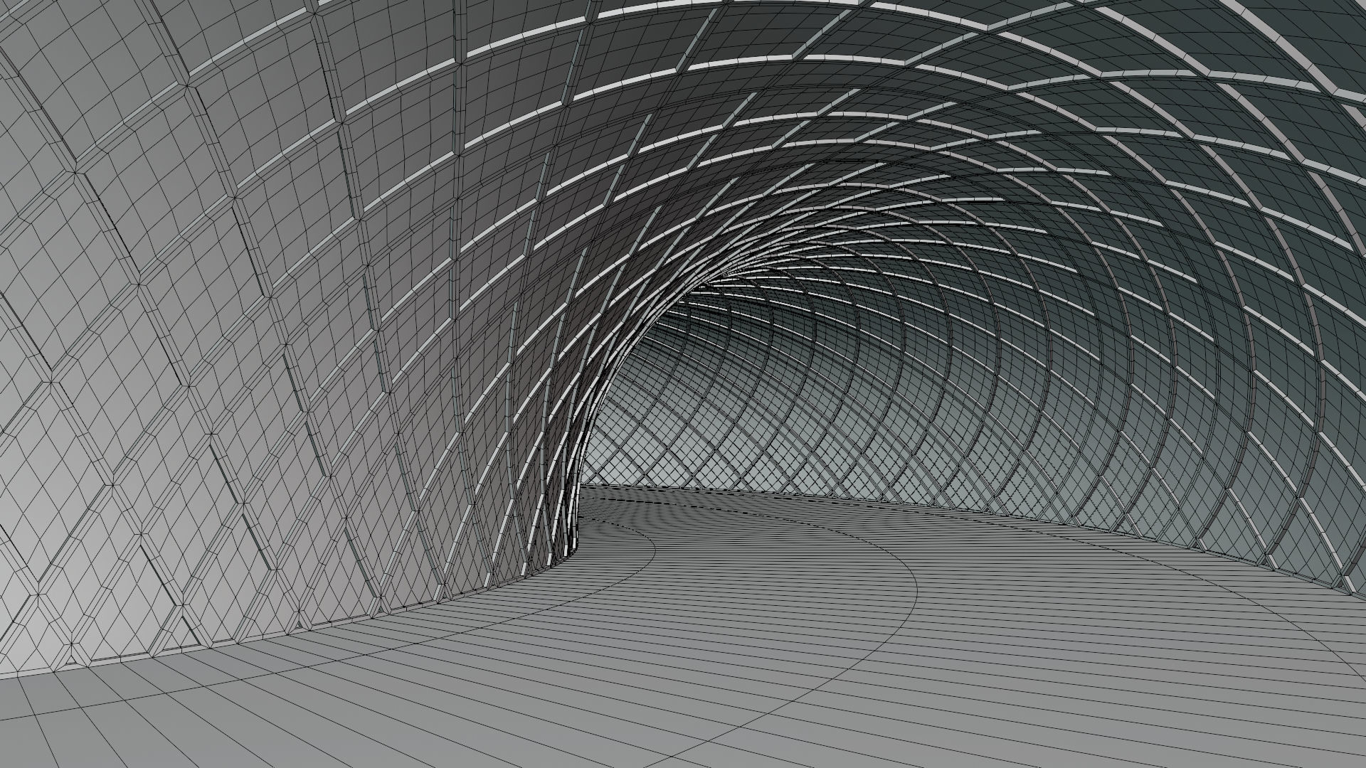 Dome glass buildings 3D Model Collection_15