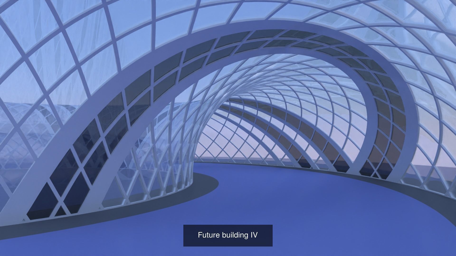Dome glass buildings 3D Model Collection_14