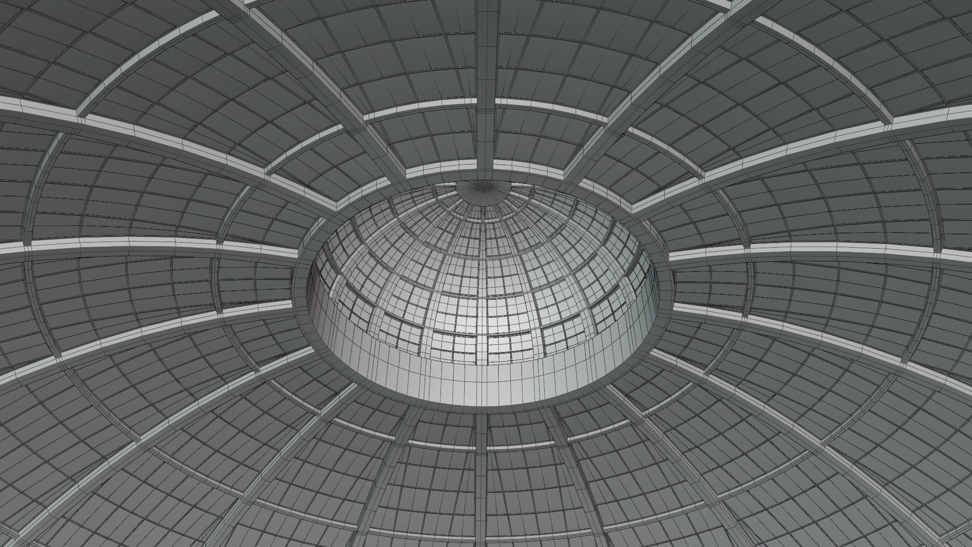 Dome glass buildings 3D Model Collection_8