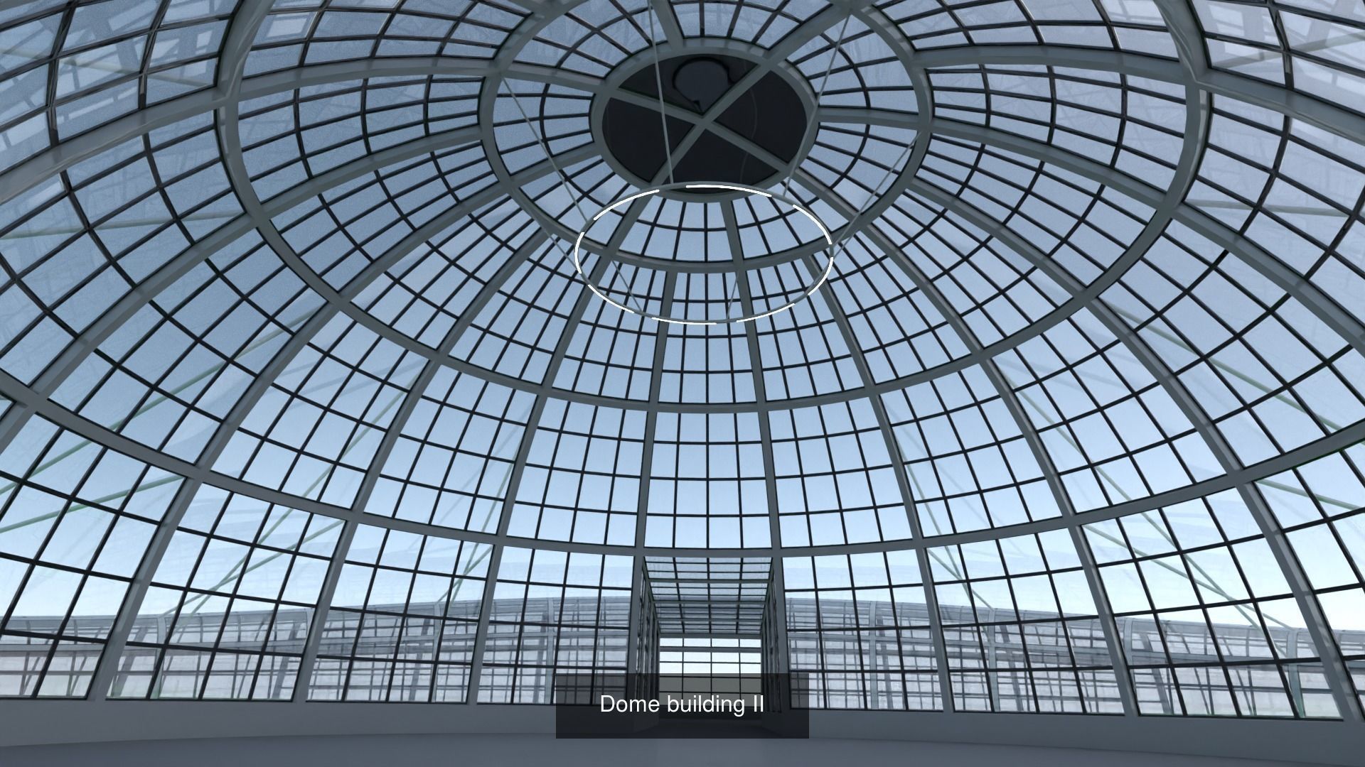 Dome glass buildings 3D Model Collection_9