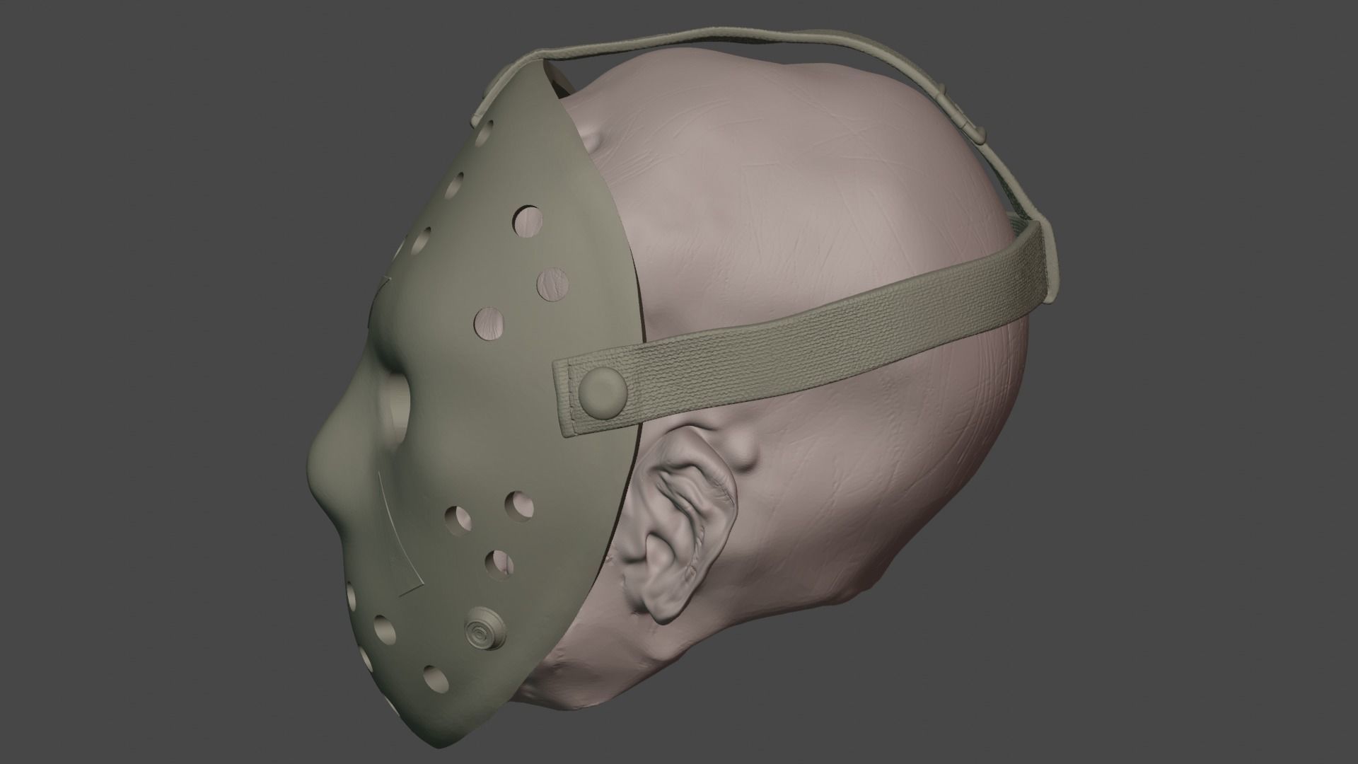 Jason Voorhees part 4 head sculpt for custom figure 3D print model_5