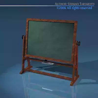 Old school blackboard 3D model