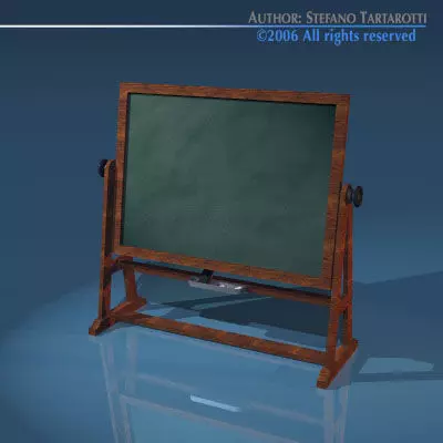 Old school blackboard 3D model