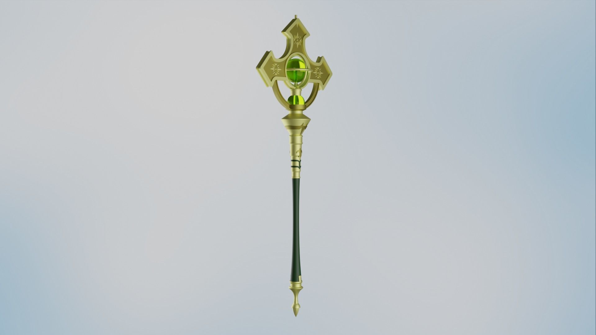 Fire Emblem - Light Priestess Micaiah staff 3D print model_3