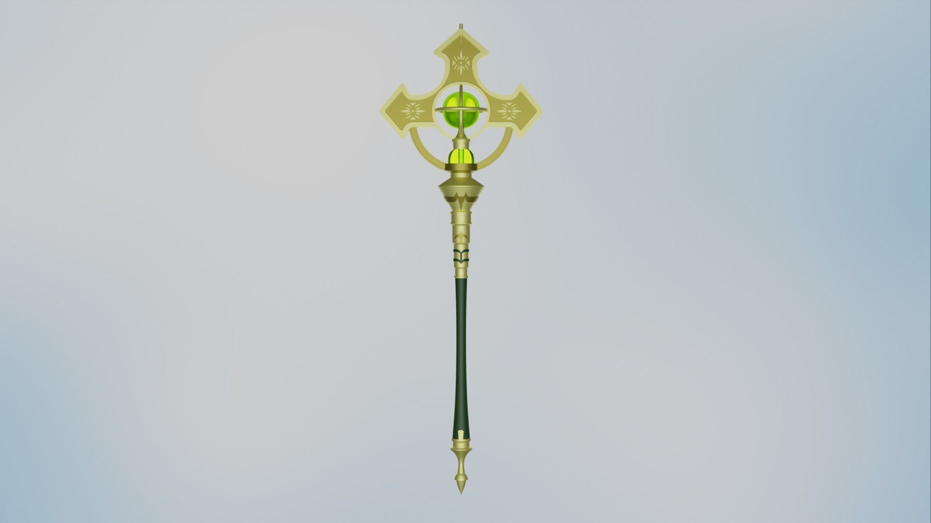 Fire Emblem - Light Priestess Micaiah staff 3D print model_4