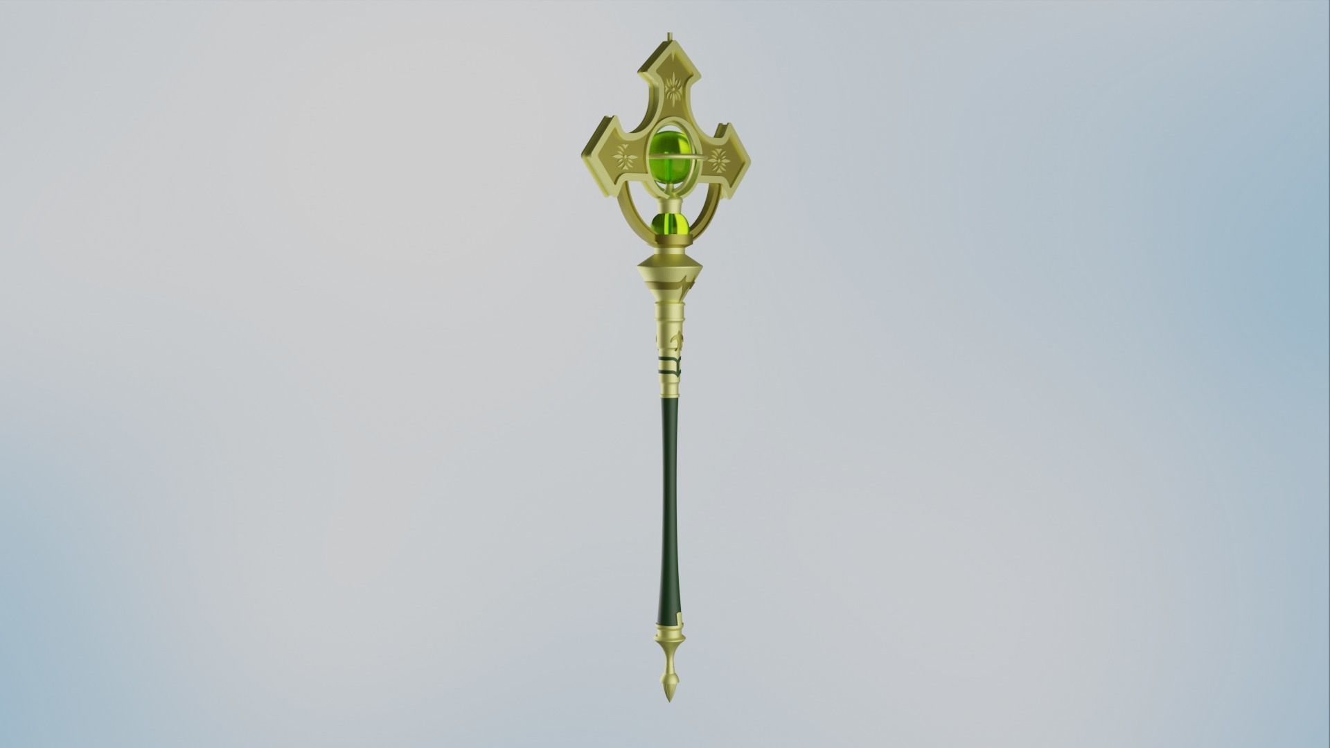 Fire Emblem - Light Priestess Micaiah staff 3D print model_7