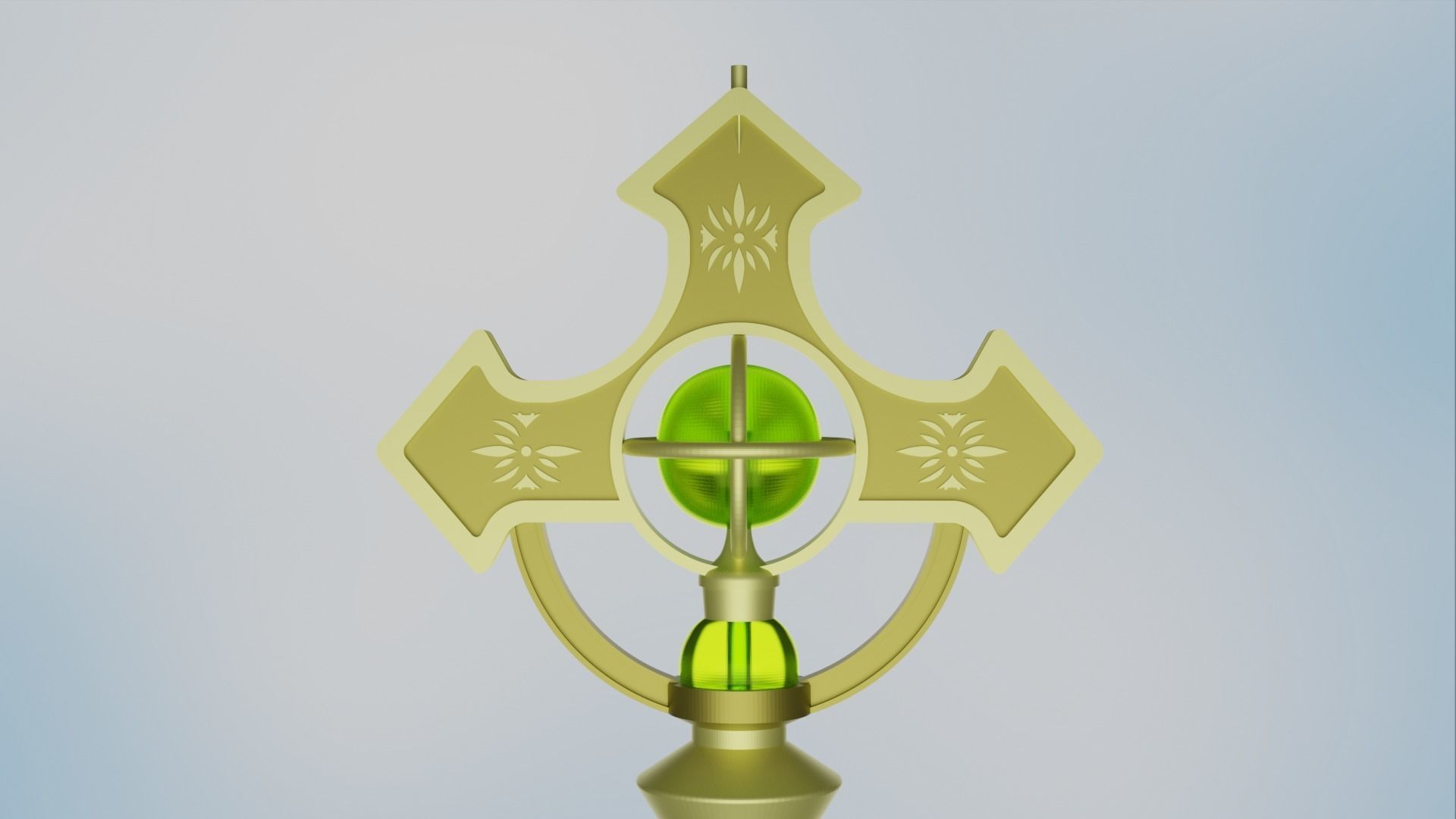 Fire Emblem - Light Priestess Micaiah staff 3D print model_8