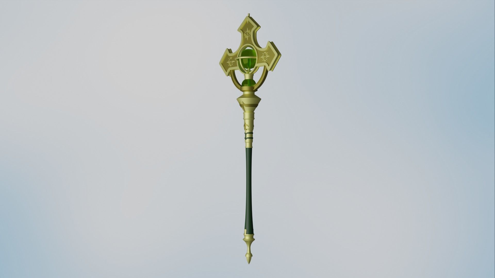 Fire Emblem - Light Priestess Micaiah staff 3D print model_1