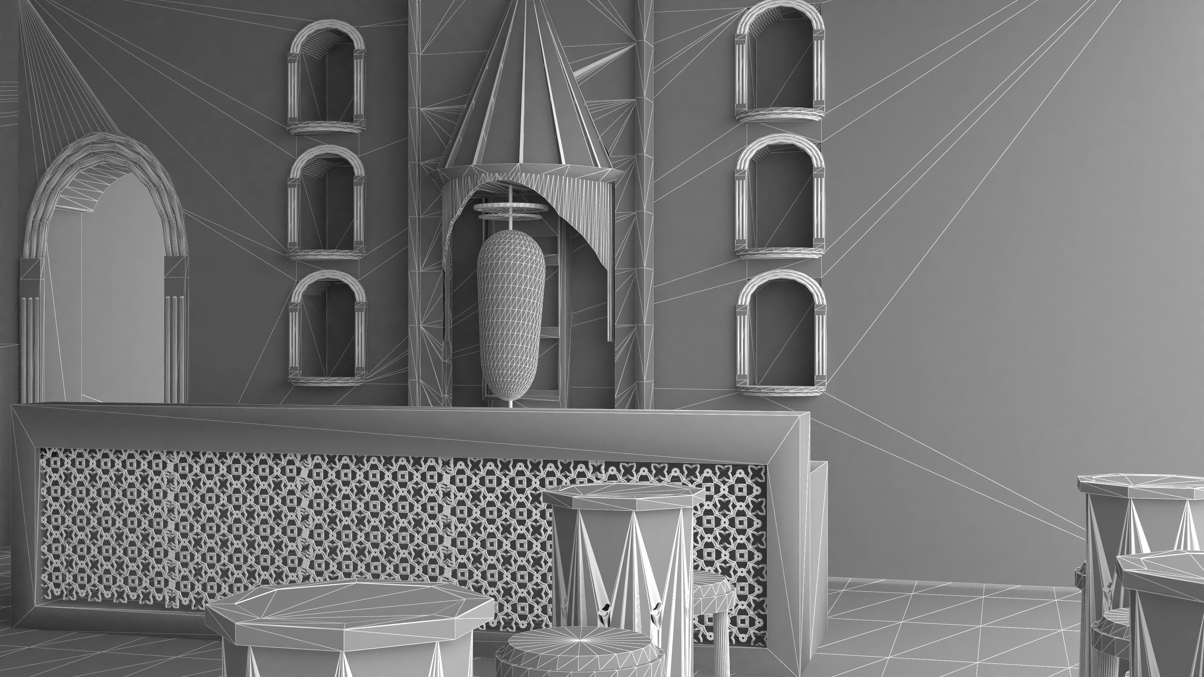 Ottoman Restaurant 4K 3D model_13