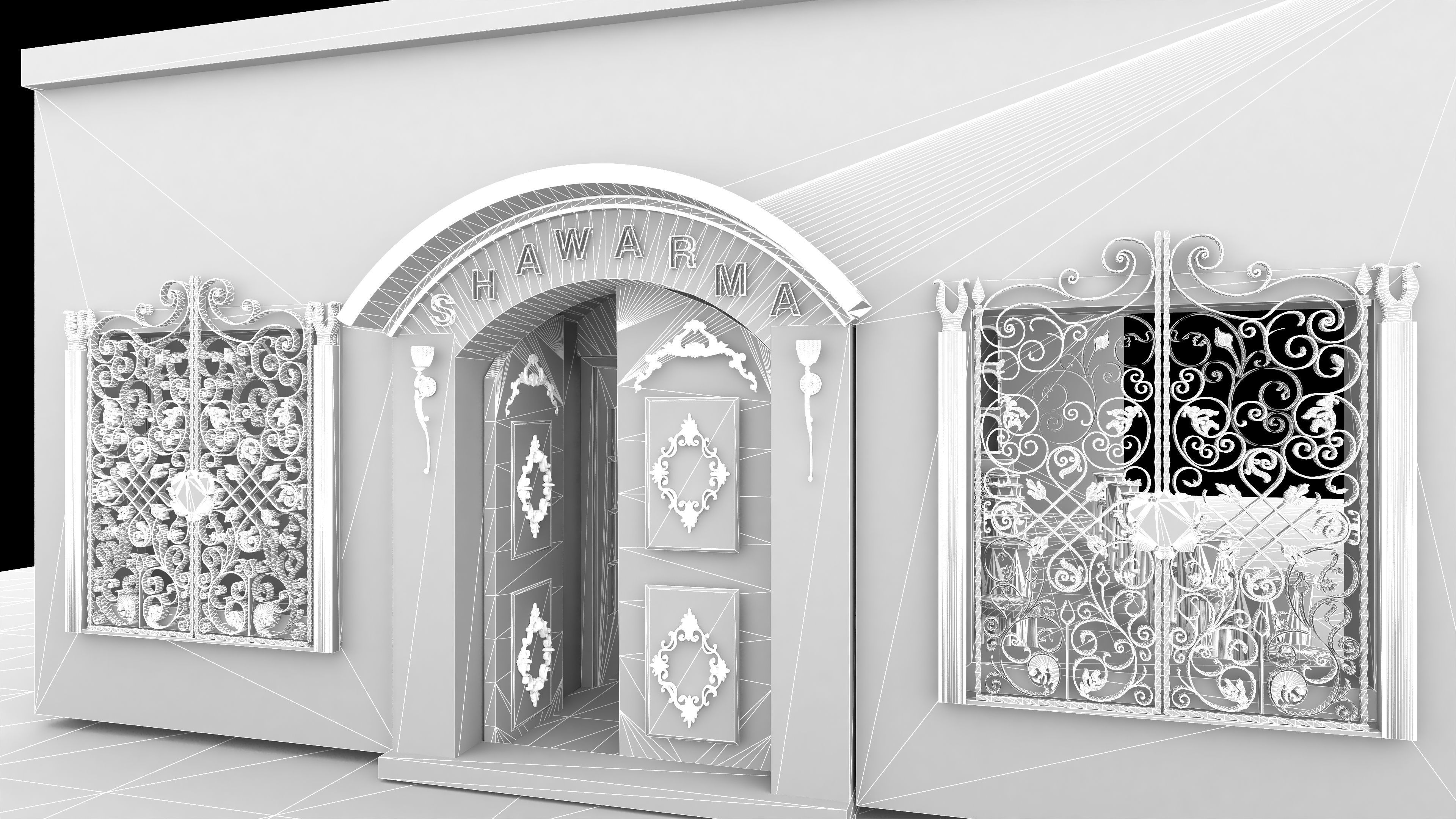 Ottoman Restaurant 4K 3D model_12