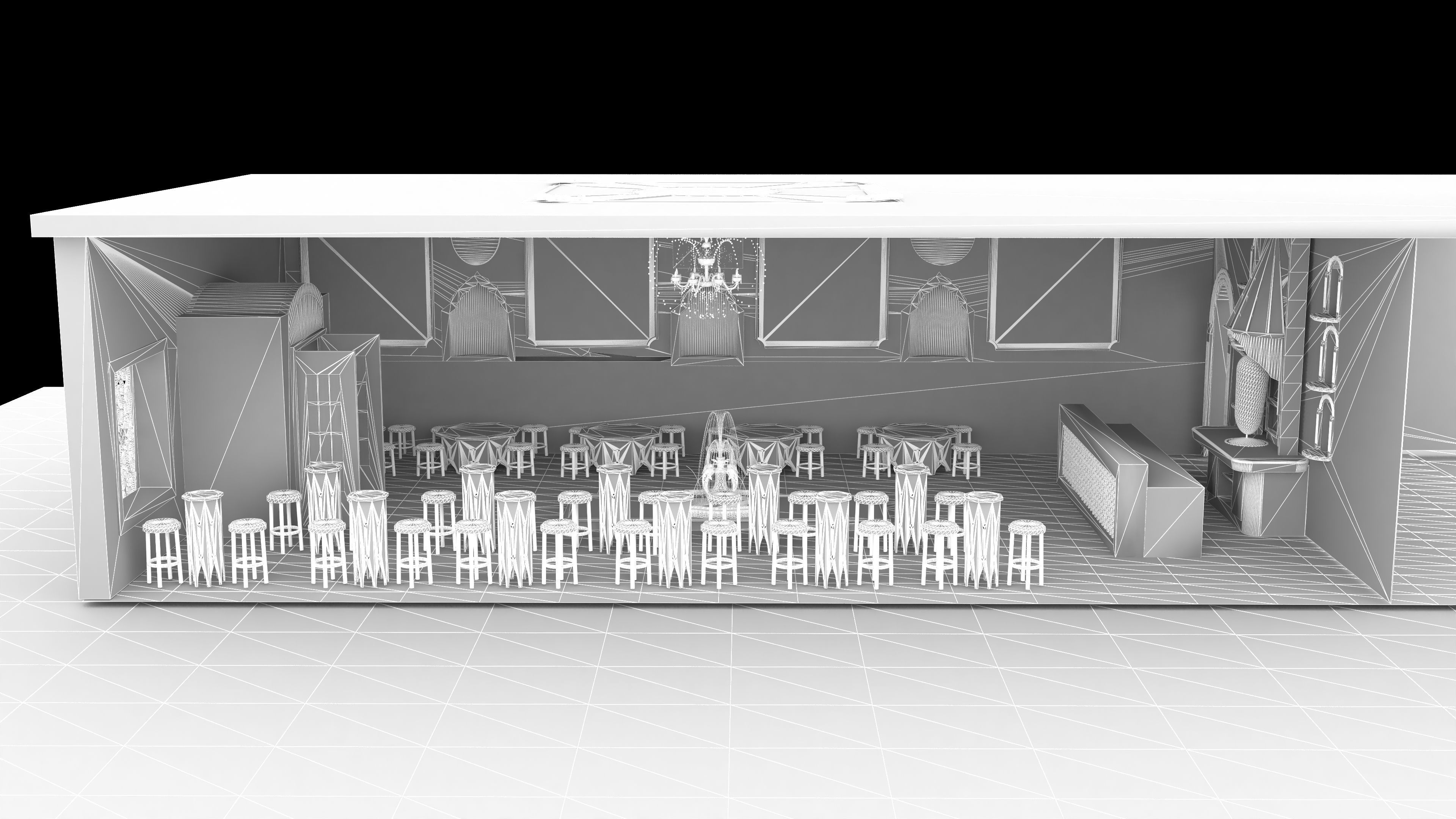 Ottoman Restaurant 4K 3D model_19