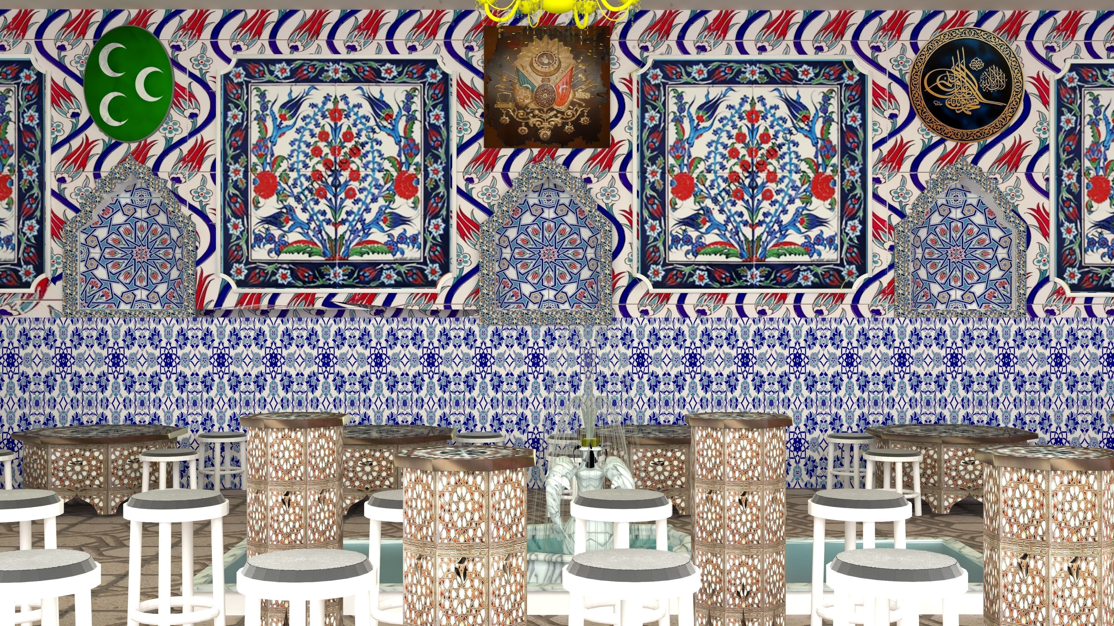 Ottoman Restaurant 4K 3D model_4