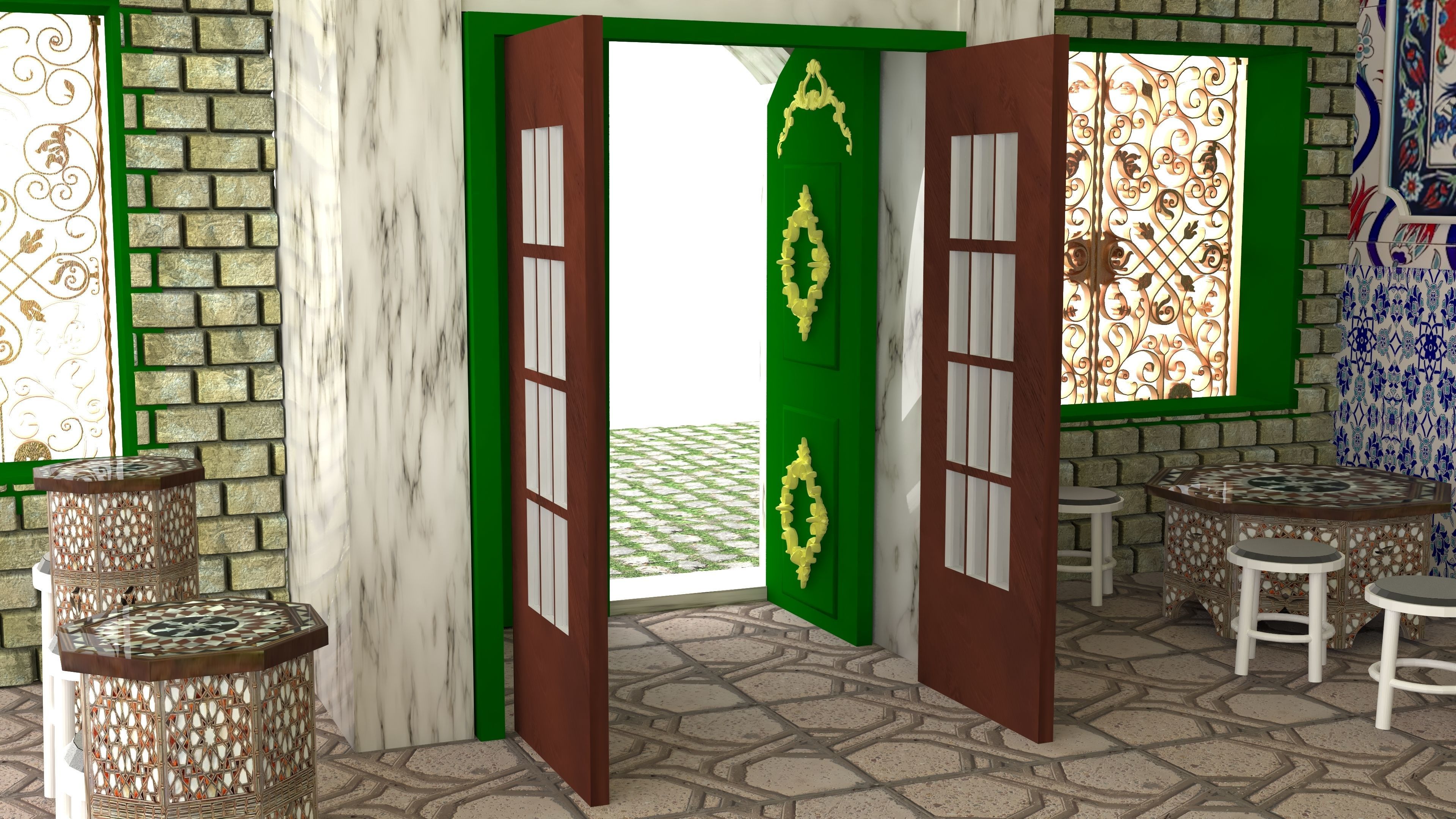 Ottoman Restaurant 4K 3D model_7