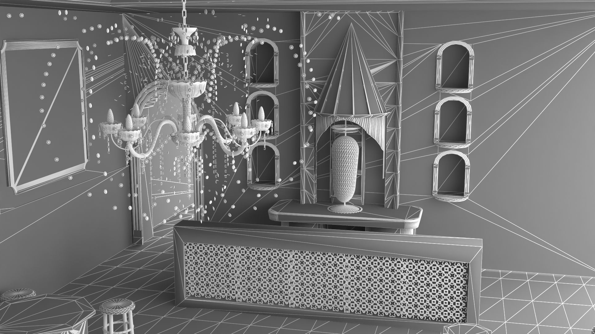 Ottoman Restaurant 4K 3D model_20