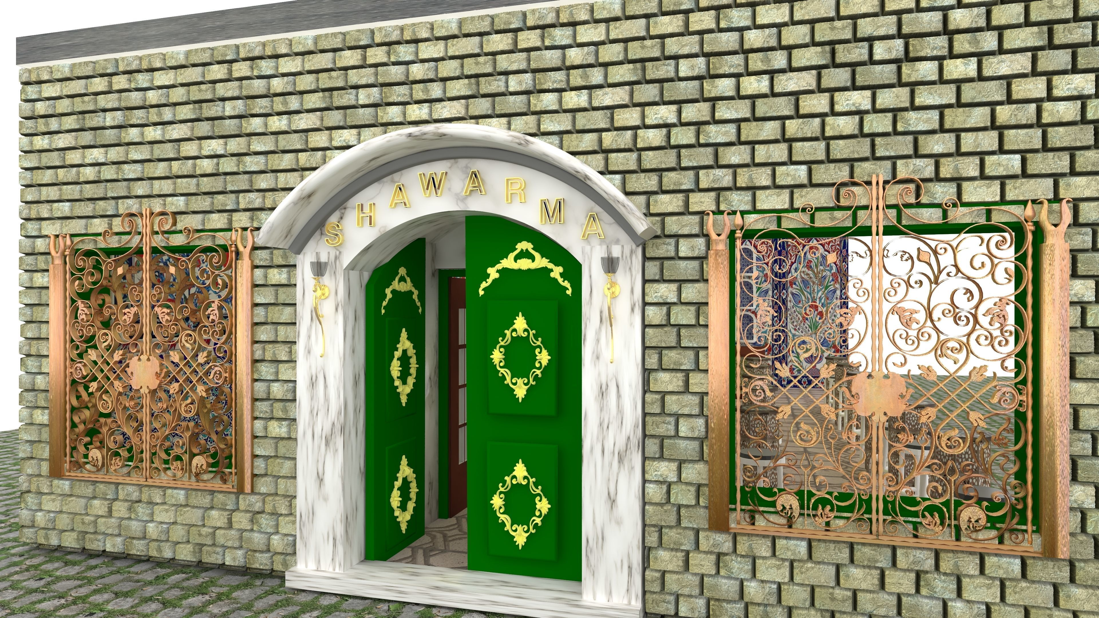 Ottoman Restaurant 4K 3D model_3