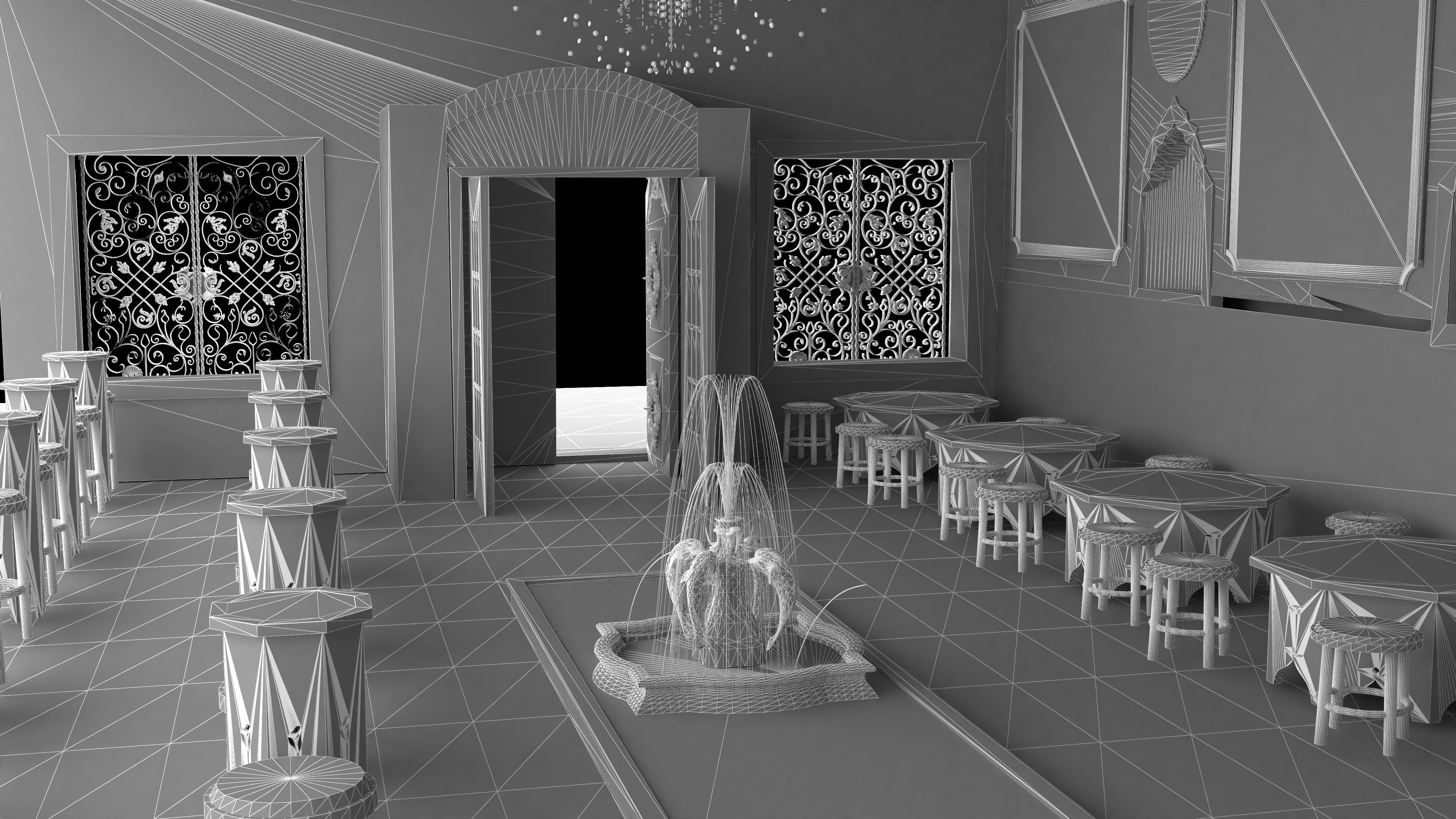 Ottoman Restaurant 4K 3D model_16