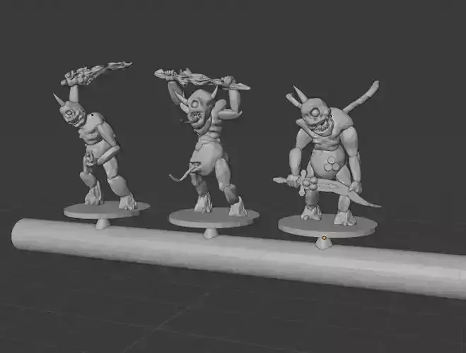 3 plague god plague bringers 6mm or 8mm or 10mm minis
