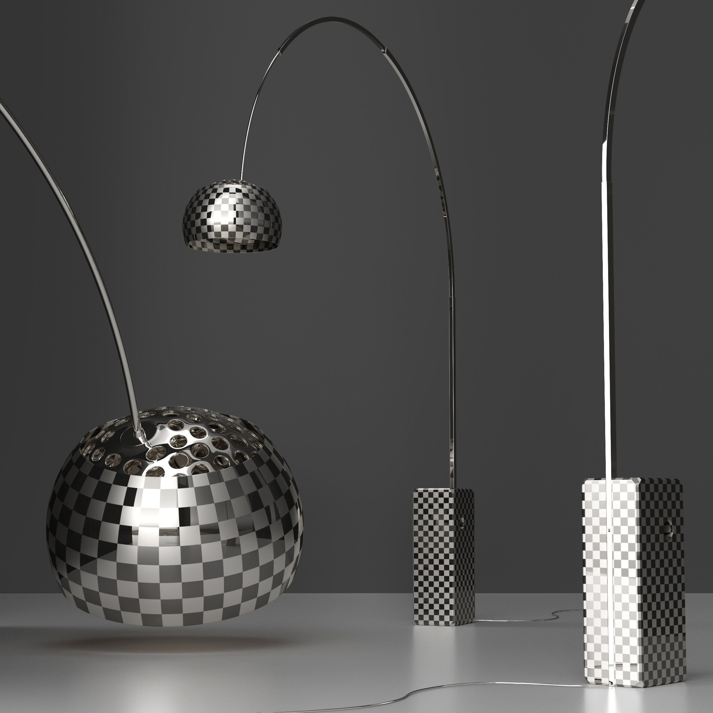 floor lamp Flos Arco 3D model_4