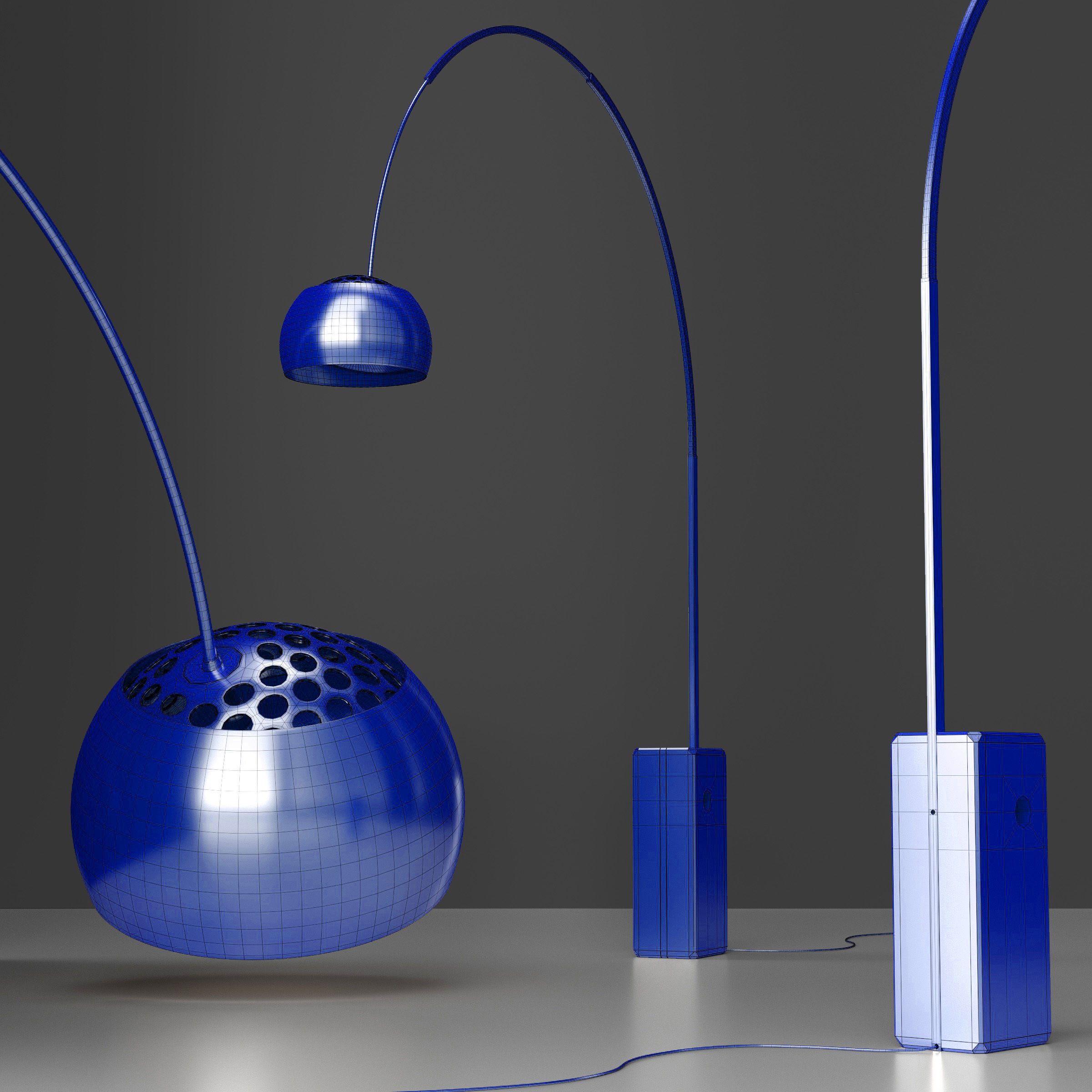 floor lamp Flos Arco 3D model_3