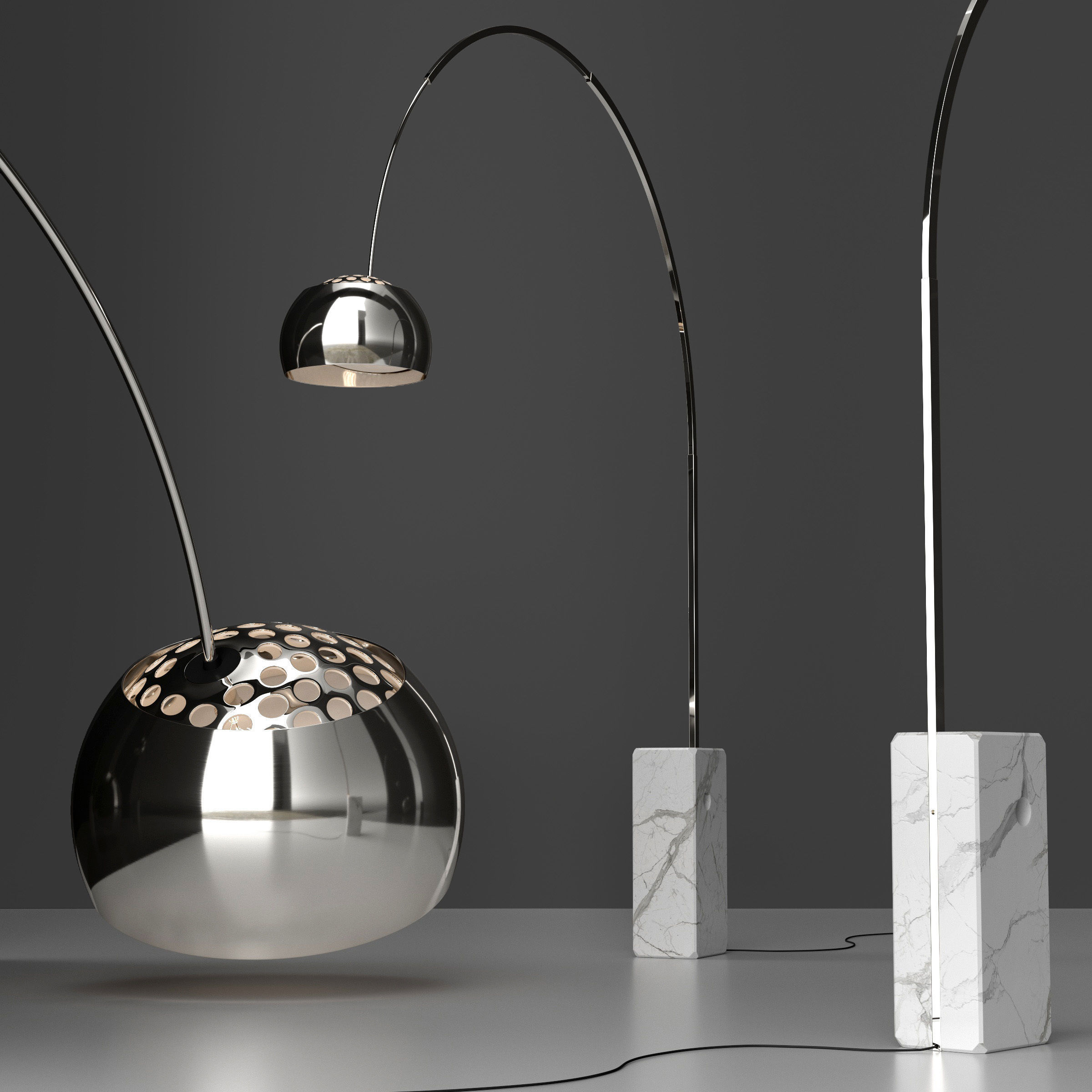 floor lamp Flos Arco 3D model_1