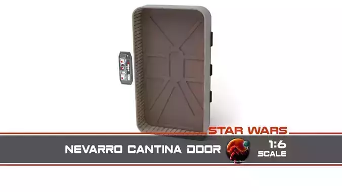 Nevarro Cantina Door 1-6 scale Hottoys  3D print model