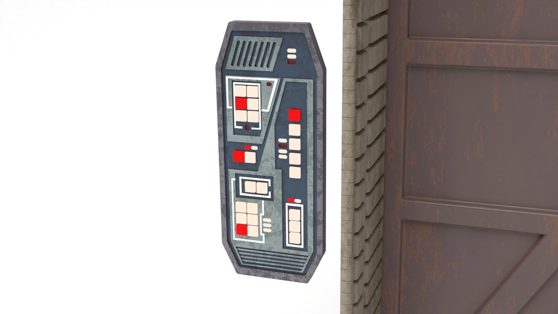 Nevarro Cantina Door 1-6 scale Hottoys 3D print model_3