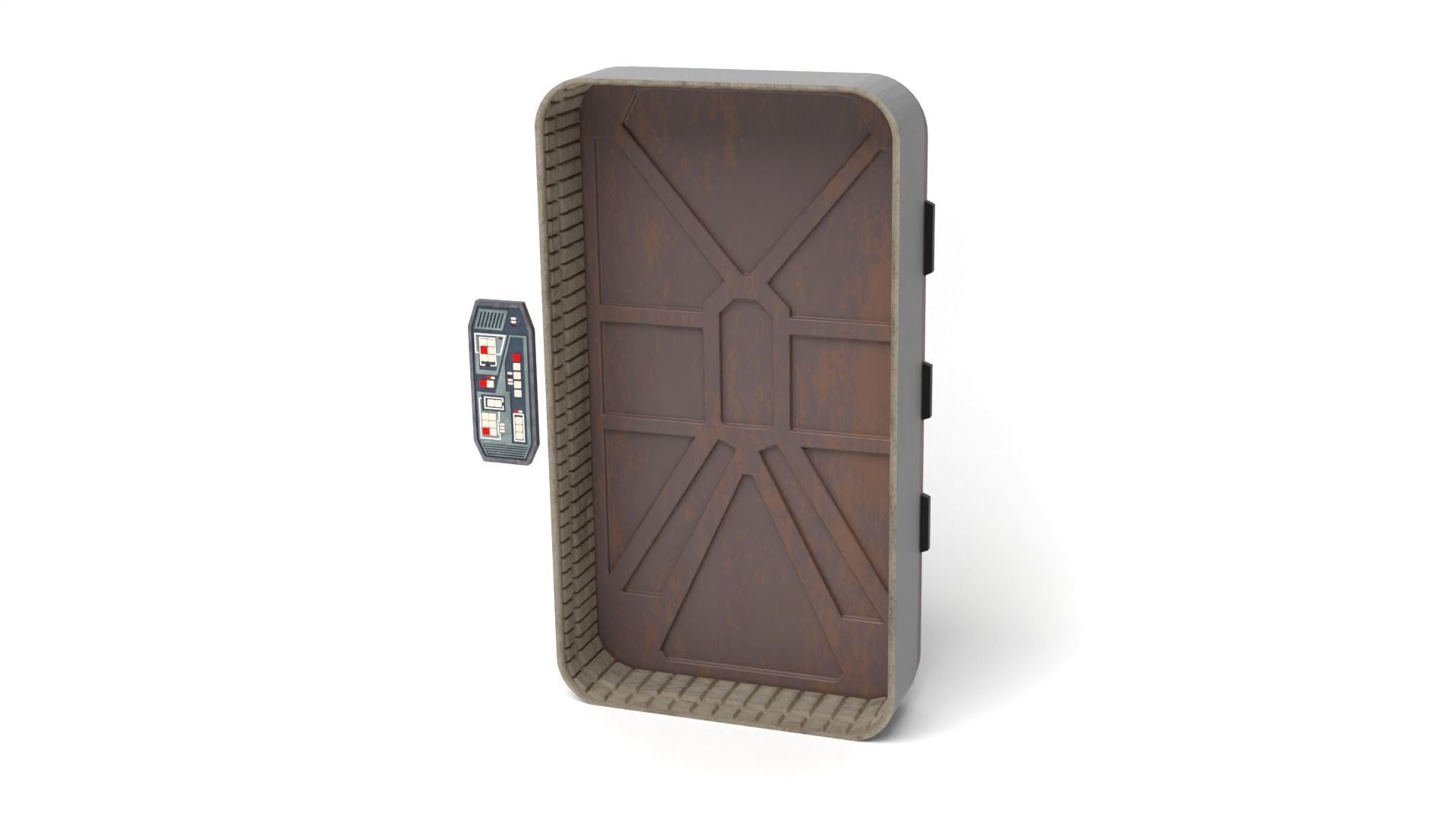 Nevarro Cantina Door 1-6 scale Hottoys 3D print model_1