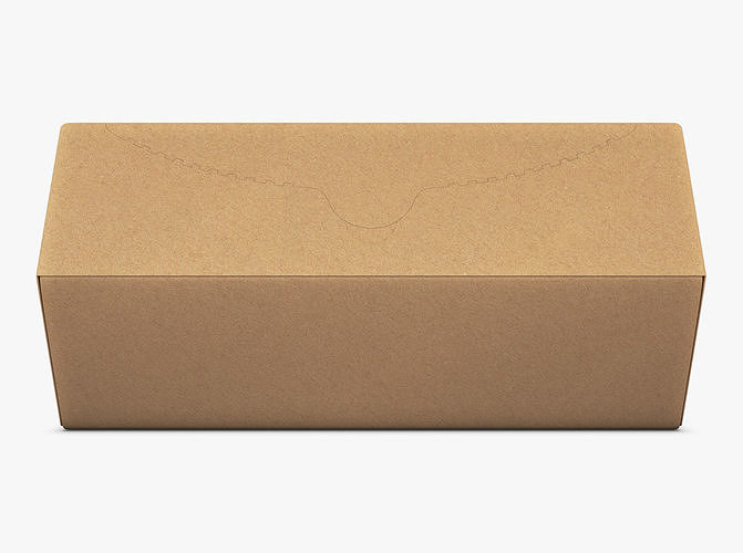 Package Cardboard Hexagon Box M 1 3D model 4