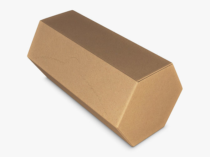 Package Cardboard Hexagon Box M 1 3D model 6