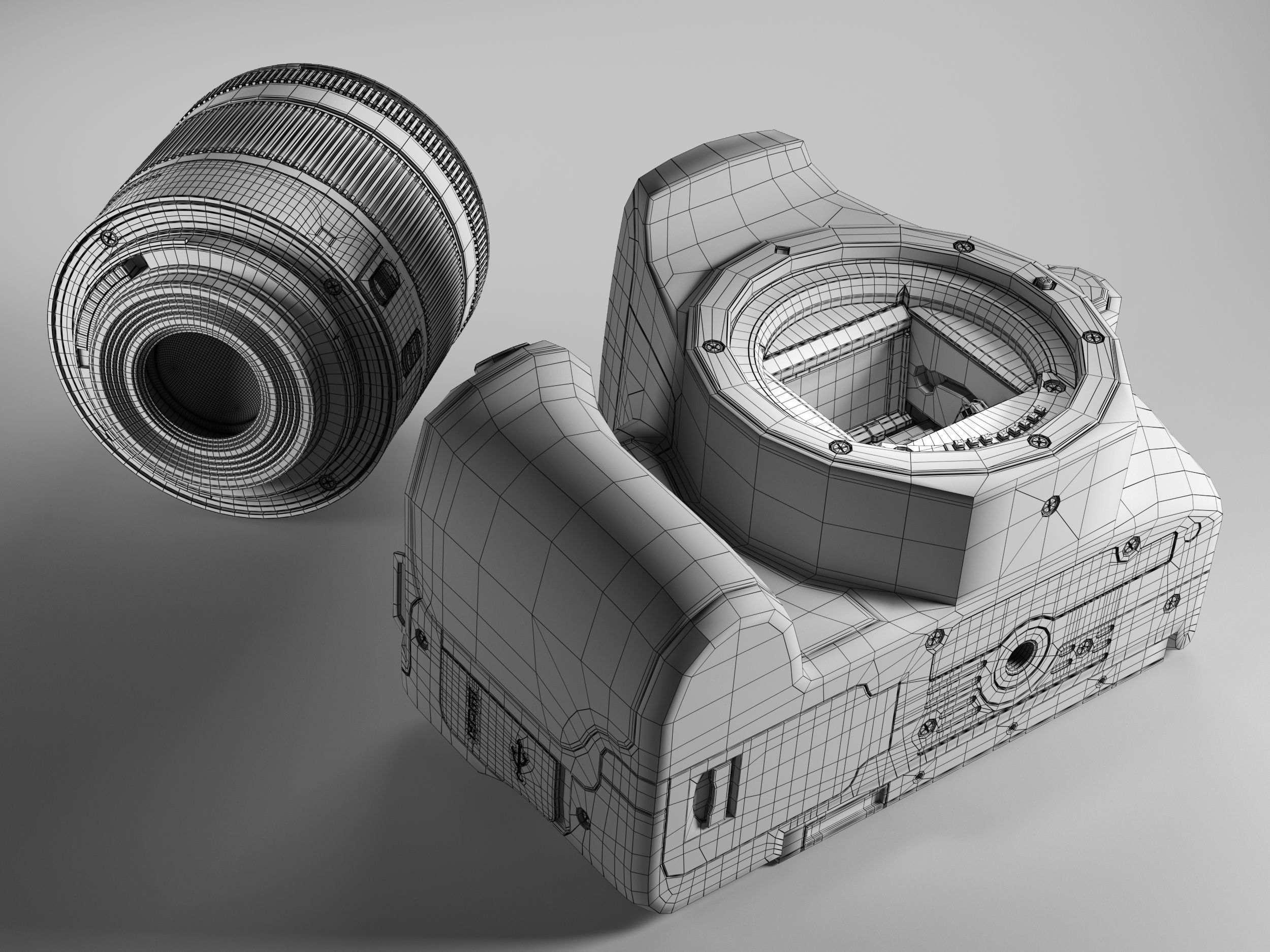 camera Canon 200D 3D model_7