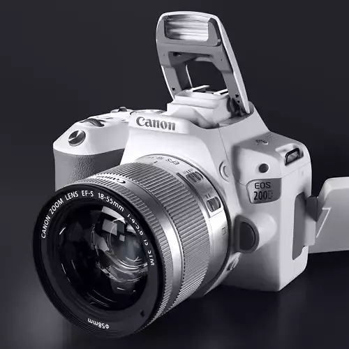 camera Canon 200D 3D model