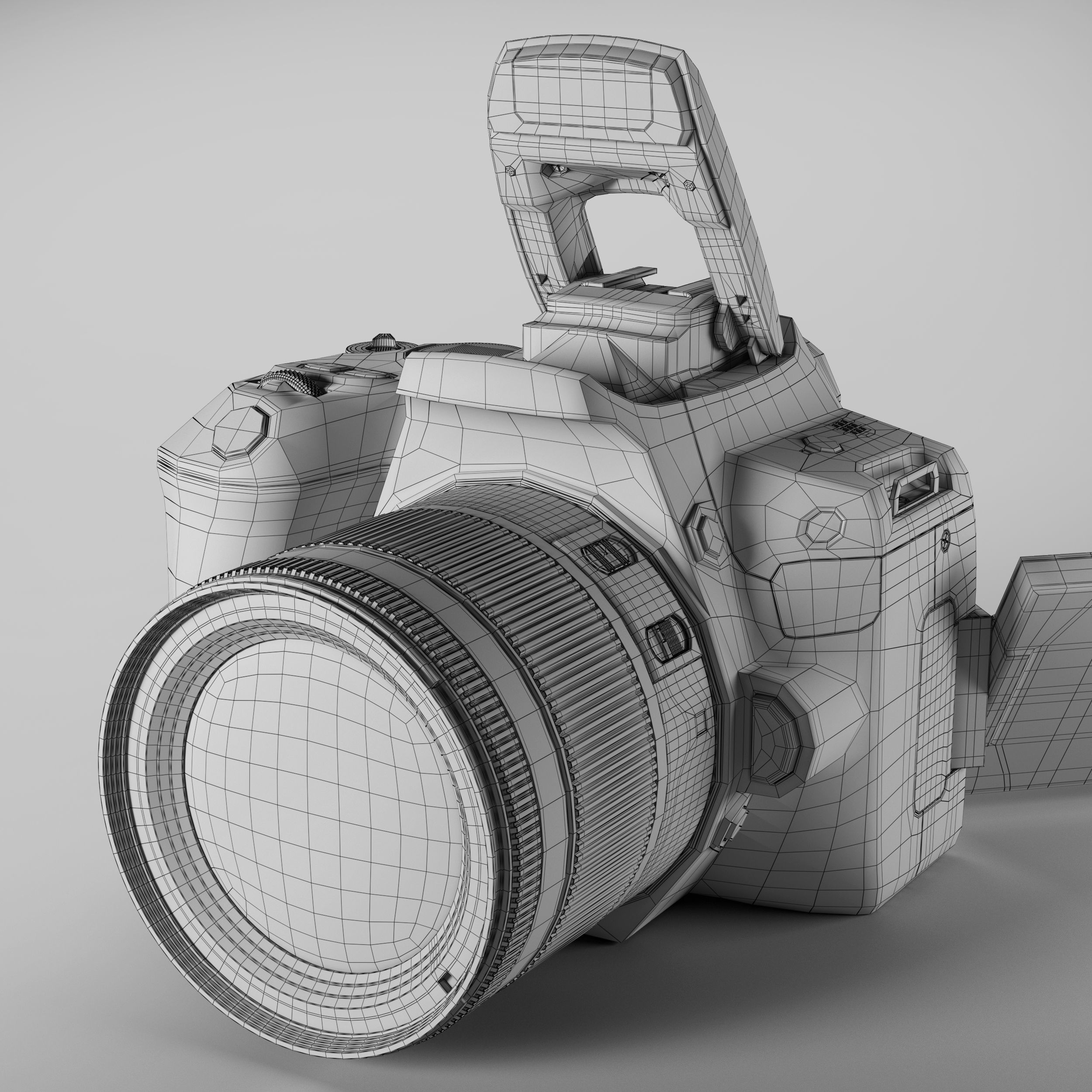 camera Canon 200D 3D model_10