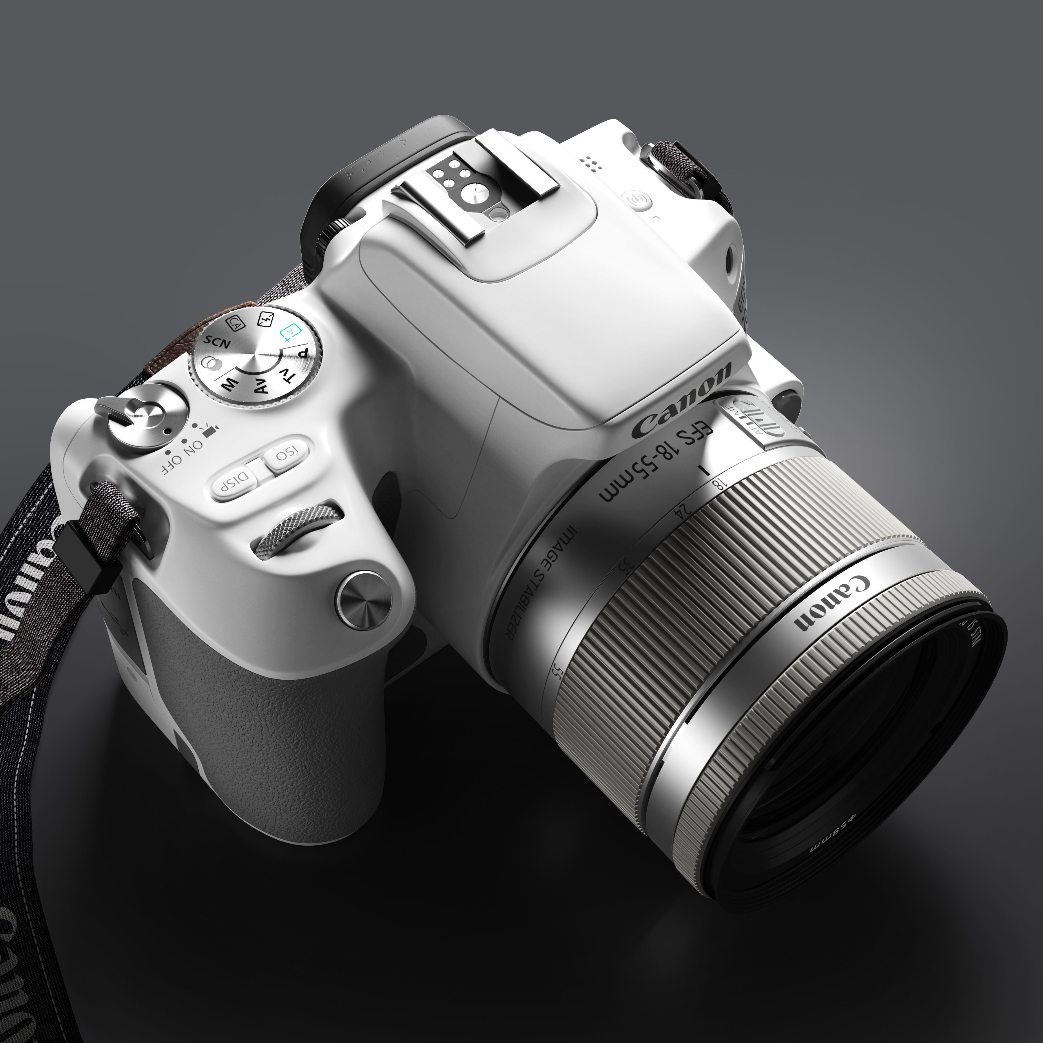 camera Canon 200D 3D model_2