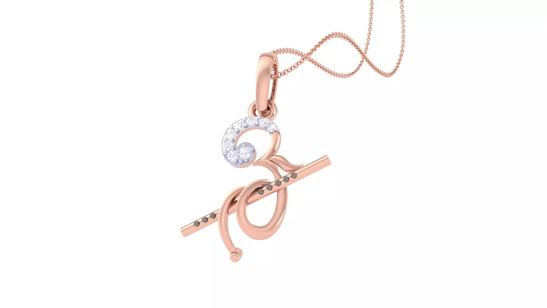 Spiritual Om Pendant 3D print model_0