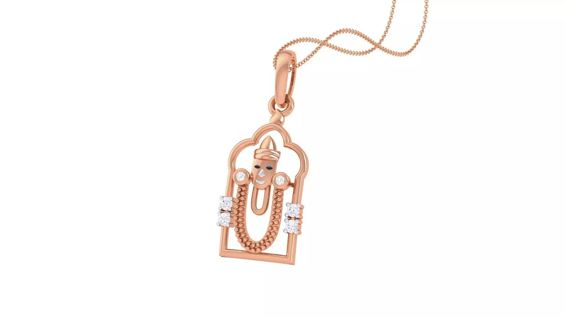 Tirupati Balaji Pendant 3D print model_0