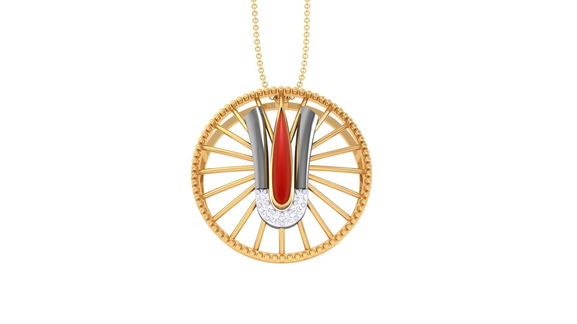 Tirupati Balaji Spiritual Pendant 3D print model_6