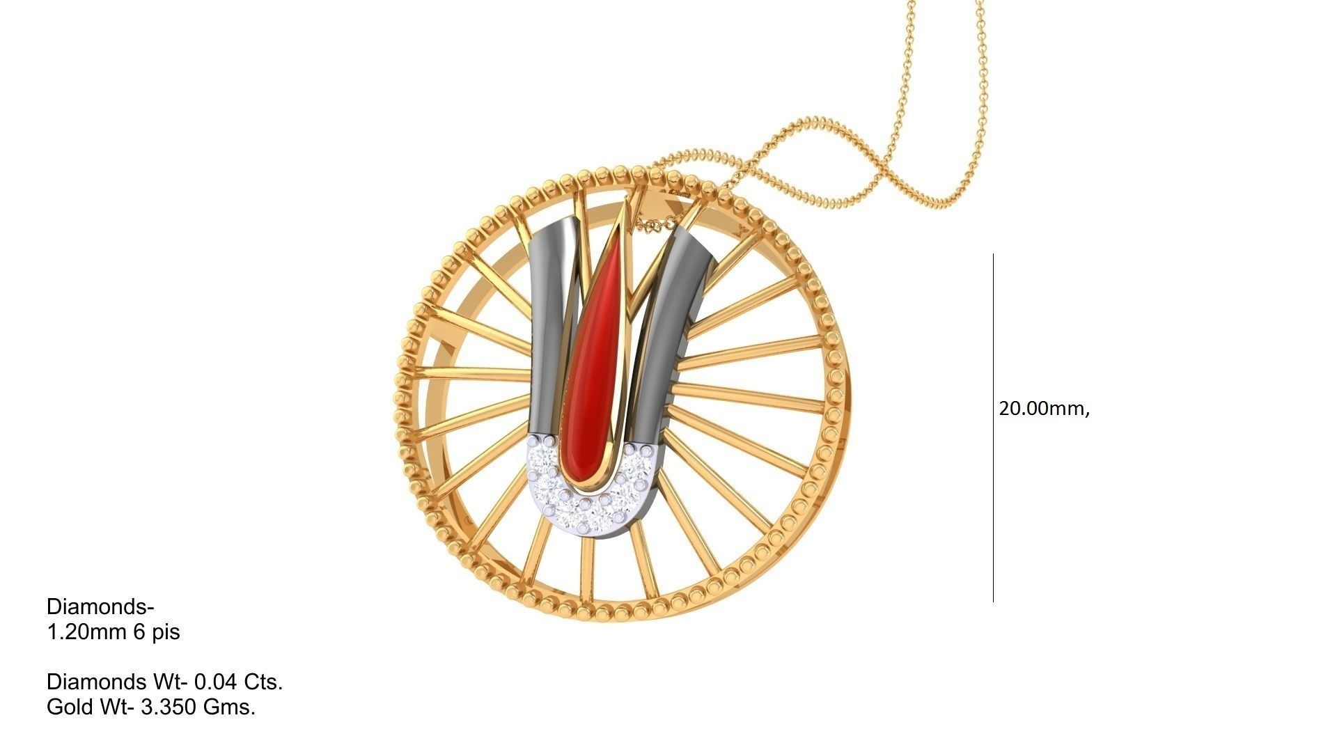 Tirupati Balaji Spiritual Pendant 3D print model_2