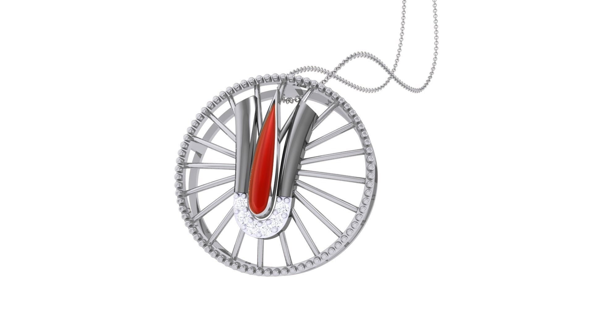 Tirupati Balaji Spiritual Pendant 3D print model_4