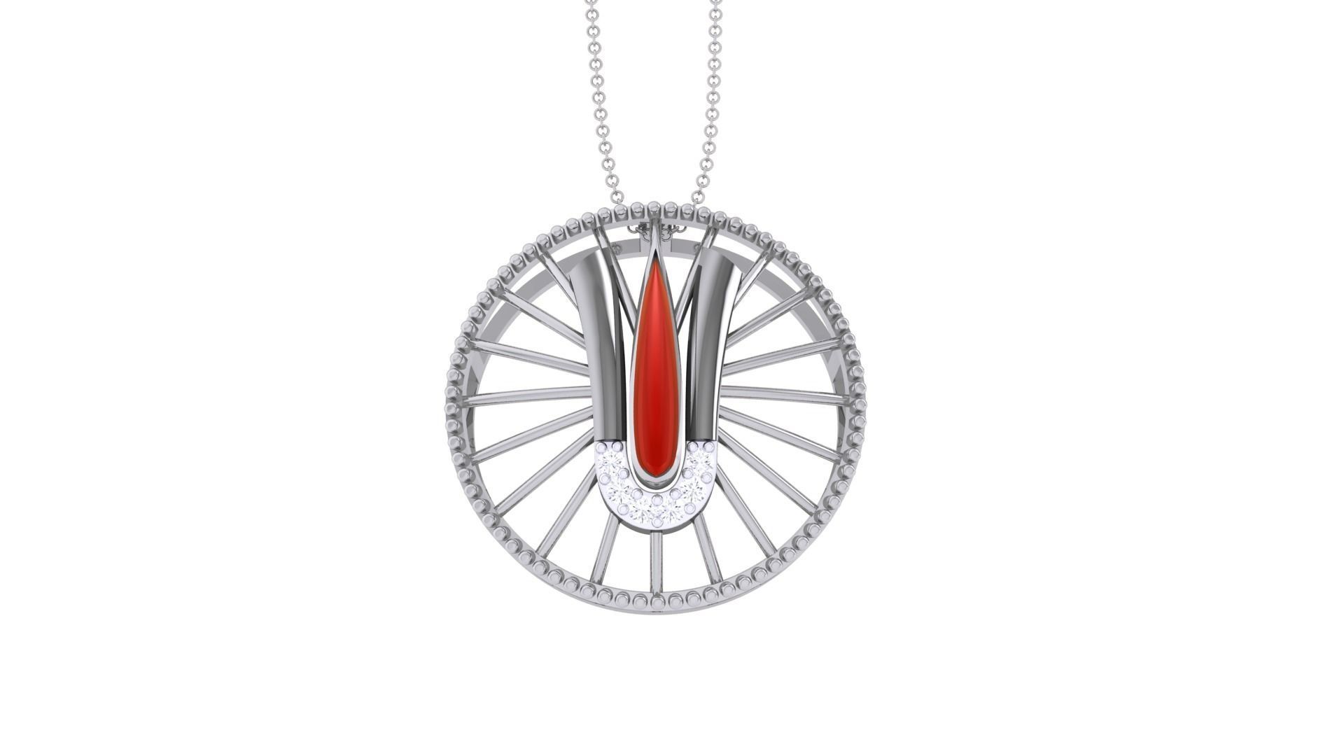 Tirupati Balaji Spiritual Pendant 3D print model_7